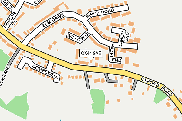 OX44 9AE map - OS OpenMap – Local (Ordnance Survey)