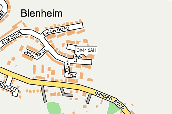 OX44 9AH map - OS OpenMap – Local (Ordnance Survey)