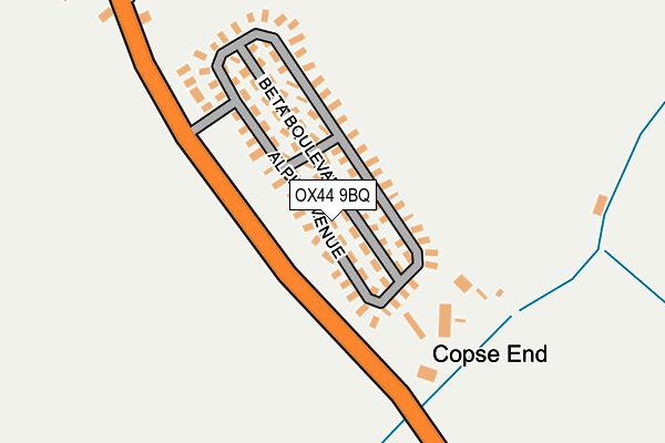 OX44 9BQ map - OS OpenMap – Local (Ordnance Survey)