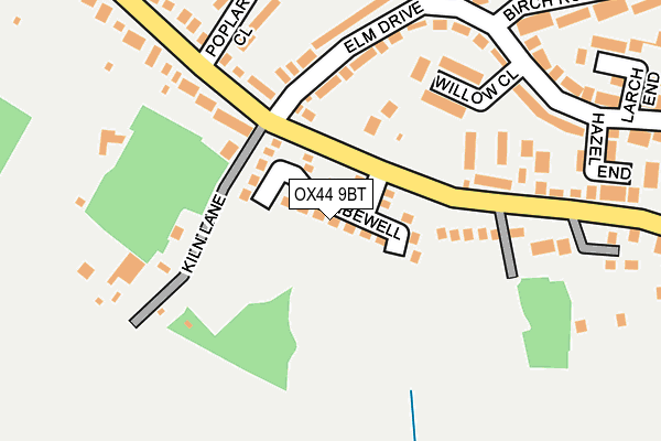 OX44 9BT map - OS OpenMap – Local (Ordnance Survey)