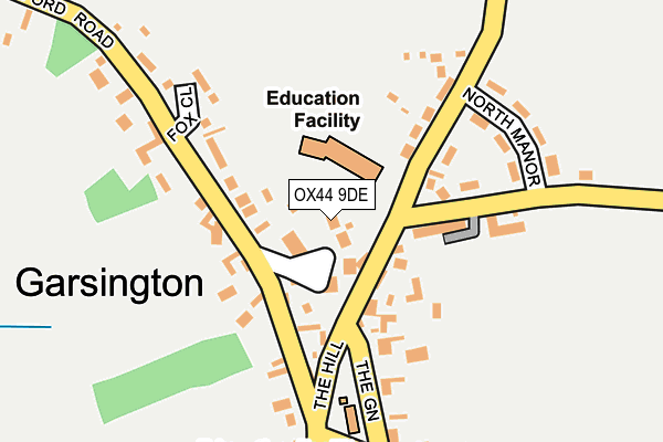 OX44 9DE map - OS OpenMap – Local (Ordnance Survey)