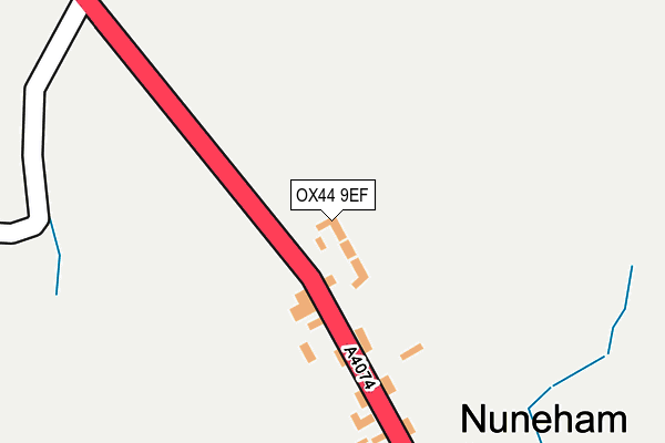 OX44 9EF map - OS OpenMap – Local (Ordnance Survey)