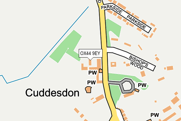 OX44 9EY map - OS OpenMap – Local (Ordnance Survey)