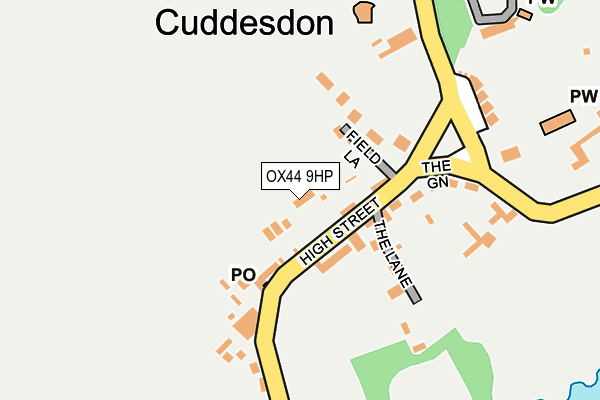 OX44 9HP map - OS OpenMap – Local (Ordnance Survey)