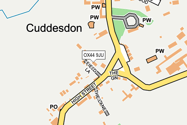 OX44 9JU map - OS OpenMap – Local (Ordnance Survey)