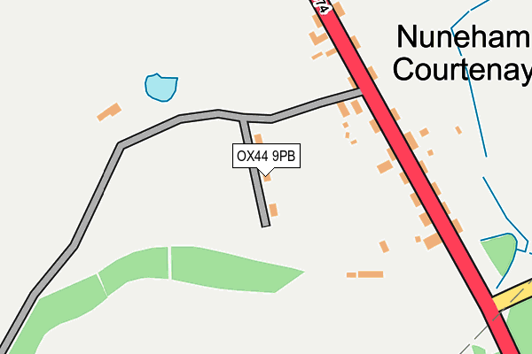 OX44 9PB map - OS OpenMap – Local (Ordnance Survey)