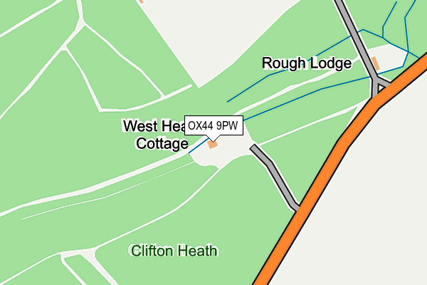 OX44 9PW map - OS OpenMap – Local (Ordnance Survey)