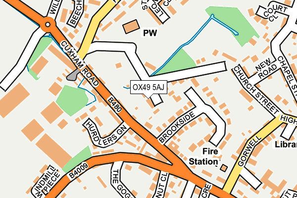OX49 5AJ map - OS OpenMap – Local (Ordnance Survey)