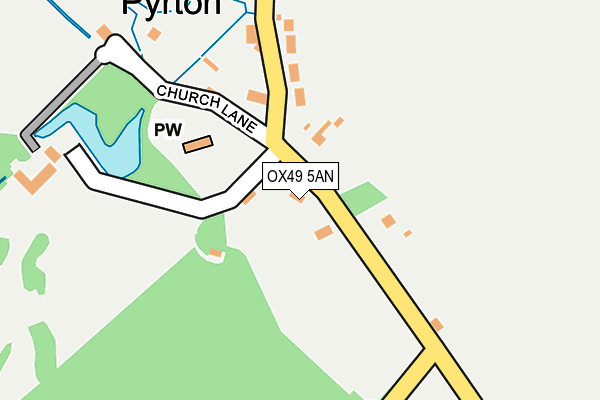 OX49 5AN map - OS OpenMap – Local (Ordnance Survey)