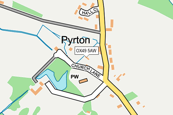 OX49 5AW map - OS OpenMap – Local (Ordnance Survey)