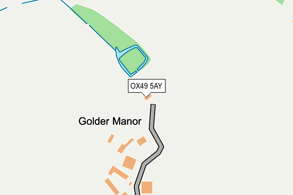 OX49 5AY map - OS OpenMap – Local (Ordnance Survey)