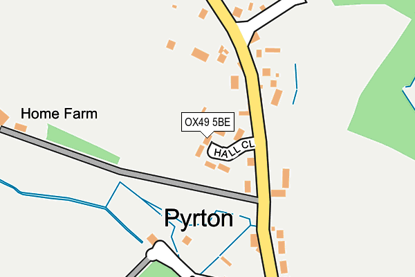 OX49 5BE map - OS OpenMap – Local (Ordnance Survey)