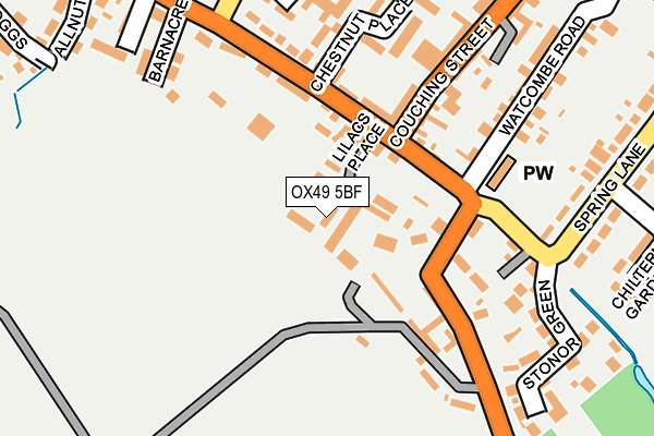 OX49 5BF map - OS OpenMap – Local (Ordnance Survey)
