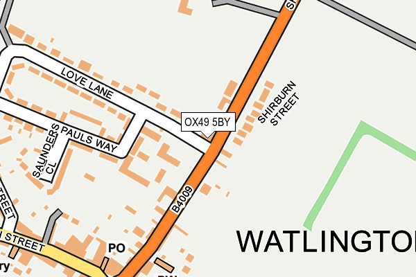 OX49 5BY map - OS OpenMap – Local (Ordnance Survey)