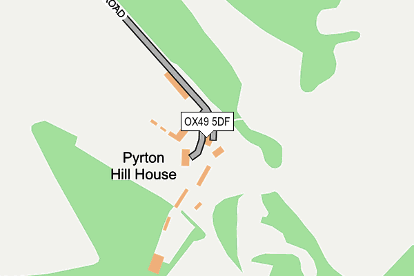 OX49 5DF map - OS OpenMap – Local (Ordnance Survey)
