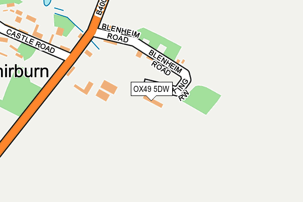 OX49 5DW map - OS OpenMap – Local (Ordnance Survey)