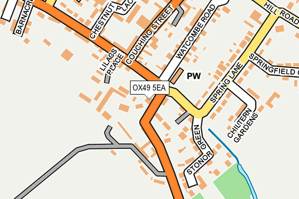 OX49 5EA map - OS OpenMap – Local (Ordnance Survey)