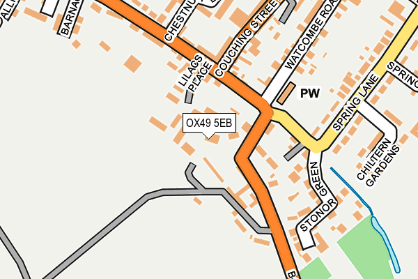 OX49 5EB map - OS OpenMap – Local (Ordnance Survey)