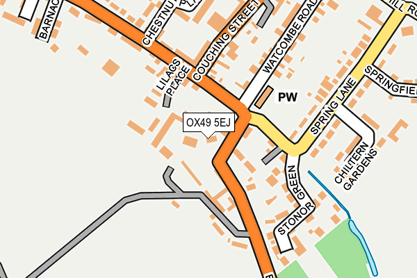 OX49 5EJ map - OS OpenMap – Local (Ordnance Survey)