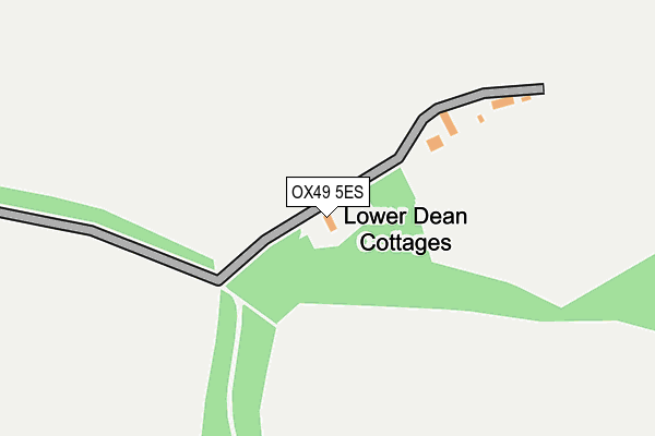 OX49 5ES map - OS OpenMap – Local (Ordnance Survey)