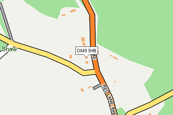 OX49 5HB map - OS OpenMap – Local (Ordnance Survey)