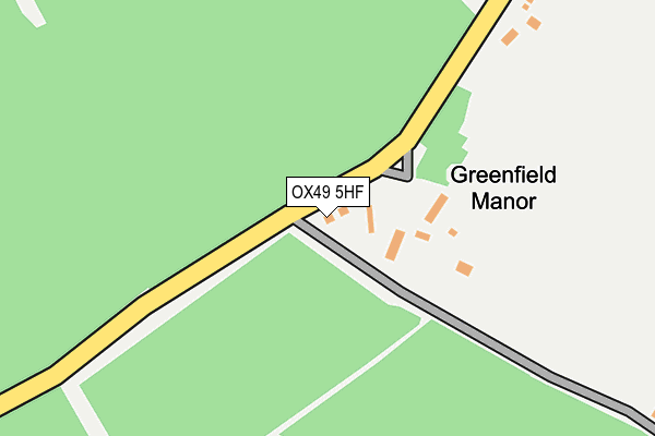 OX49 5HF map - OS OpenMap – Local (Ordnance Survey)