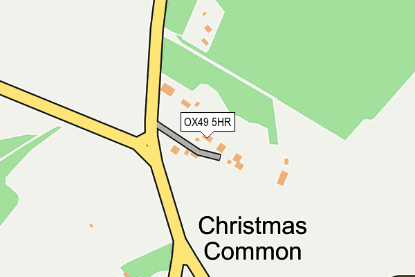 OX49 5HR map - OS OpenMap – Local (Ordnance Survey)