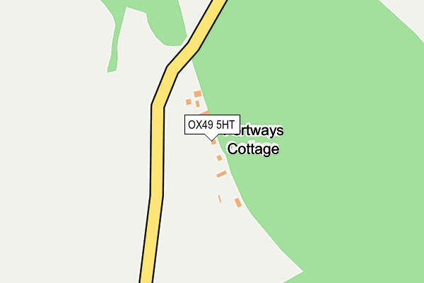 OX49 5HT map - OS OpenMap – Local (Ordnance Survey)