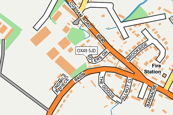 OX49 5JD map - OS OpenMap – Local (Ordnance Survey)