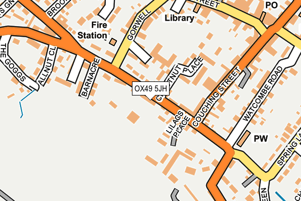 Map of BROOK STREET WATLINGTON (FLATS) MANAGEMENT COMPANY LIMITED at local scale