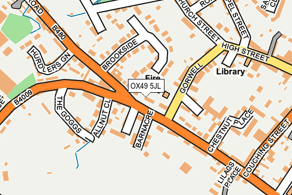 OX49 5JL map - OS OpenMap – Local (Ordnance Survey)