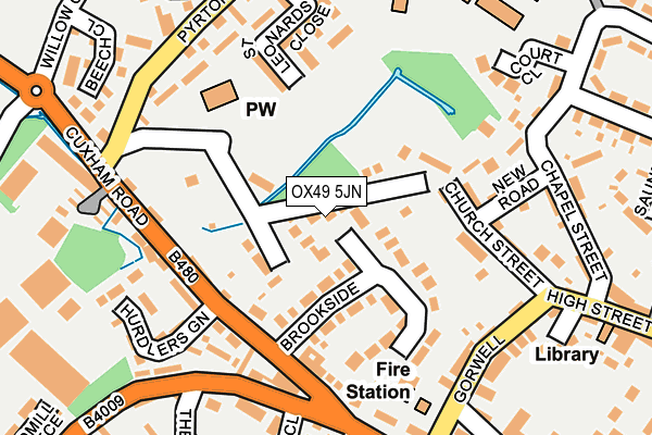 OX49 5JN map - OS OpenMap – Local (Ordnance Survey)