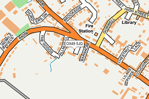 OX49 5JQ map - OS OpenMap – Local (Ordnance Survey)