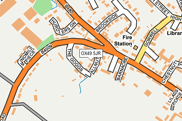 OX49 5JR map - OS OpenMap – Local (Ordnance Survey)