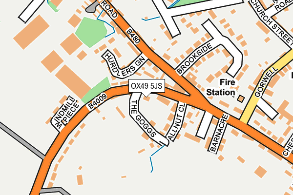 OX49 5JS map - OS OpenMap – Local (Ordnance Survey)