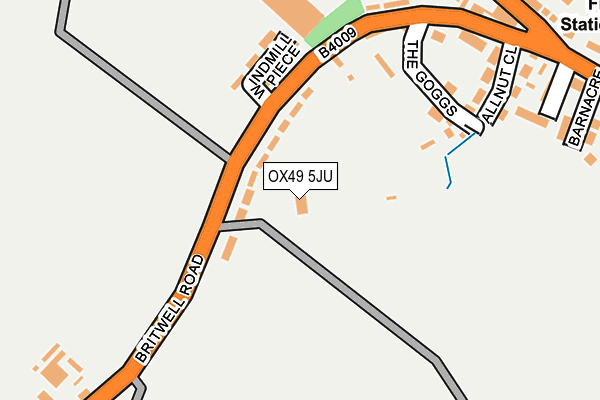 OX49 5JU map - OS OpenMap – Local (Ordnance Survey)