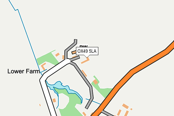 OX49 5LA map - OS OpenMap – Local (Ordnance Survey)