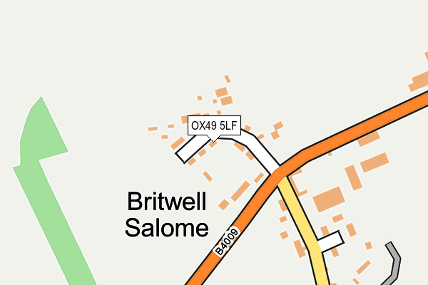 OX49 5LF map - OS OpenMap – Local (Ordnance Survey)