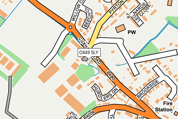 OX49 5LY map - OS OpenMap – Local (Ordnance Survey)