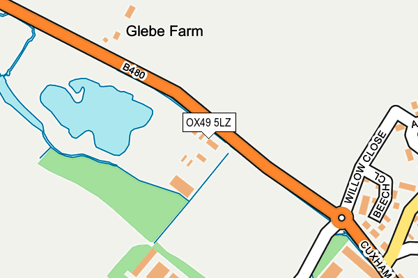 OX49 5LZ map - OS OpenMap – Local (Ordnance Survey)