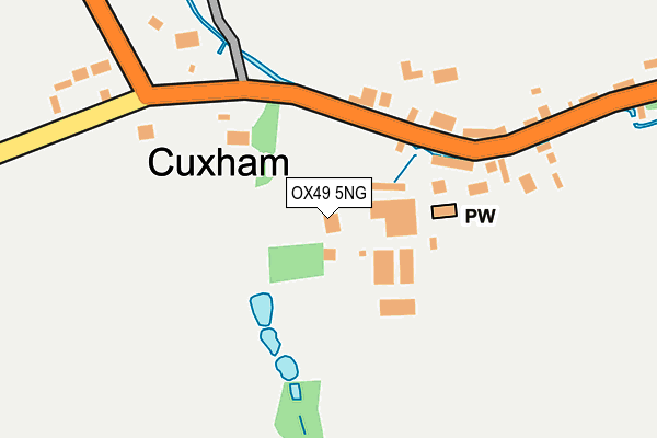 OX49 5NG map - OS OpenMap – Local (Ordnance Survey)