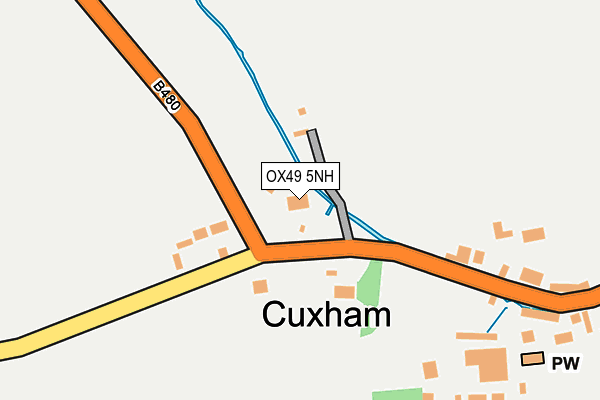 OX49 5NH map - OS OpenMap – Local (Ordnance Survey)