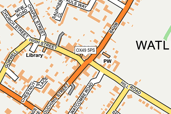 OX49 5PS map - OS OpenMap – Local (Ordnance Survey)