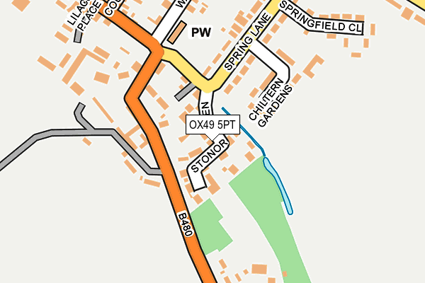 Map of SPRING LANE MANAGEMENT LIMITED at local scale