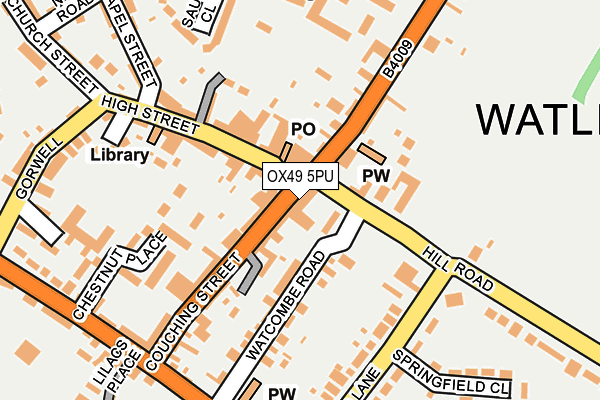 OX49 5PU map - OS OpenMap – Local (Ordnance Survey)