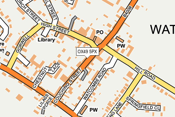 OX49 5PX map - OS OpenMap – Local (Ordnance Survey)