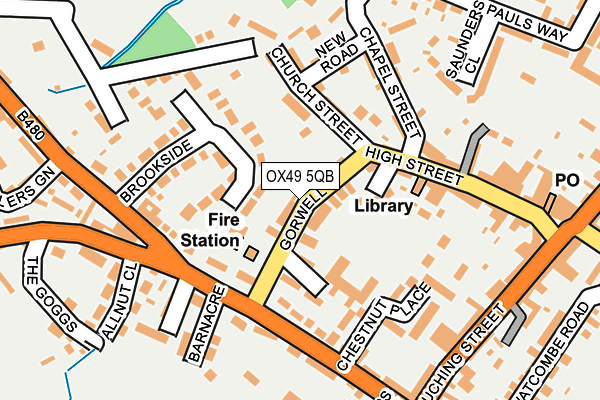 OX49 5QB map - OS OpenMap – Local (Ordnance Survey)