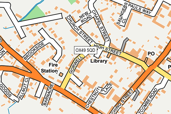 OX49 5QD map - OS OpenMap – Local (Ordnance Survey)