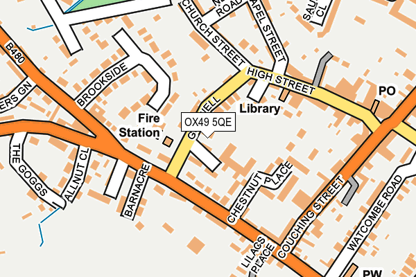 OX49 5QE map - OS OpenMap – Local (Ordnance Survey)