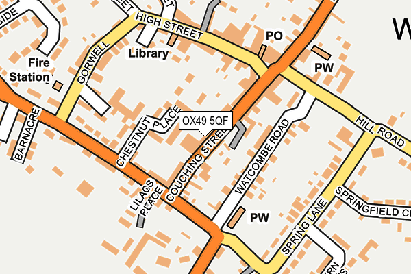 OX49 5QF map - OS OpenMap – Local (Ordnance Survey)